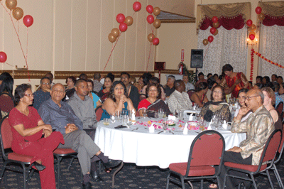 A section of the gathering at the dinner and dance at the Pegasus Hotel on Friday evening (Photos by Adrian Narine)